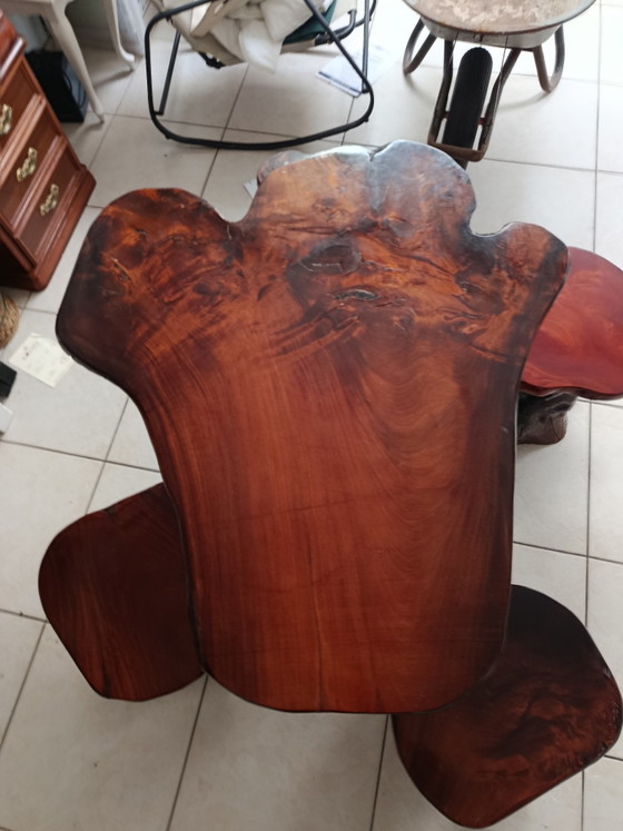 Image 1 of Unique live edge table / organic coffee table – solid oak (49/60 characters)