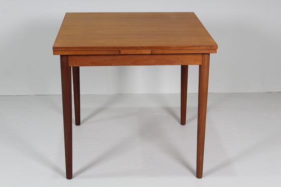 Image 1 of Vintage Square Extendable Dining Table - 1960s, Teak