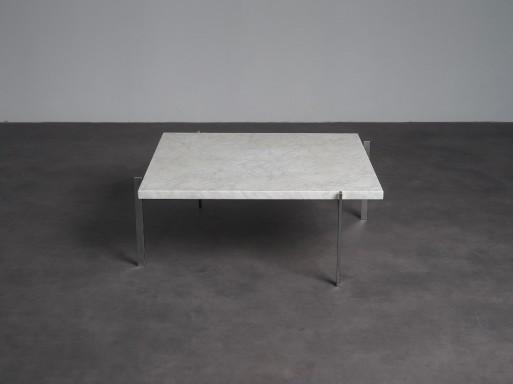 Rolled Marble Coffee Table by Poul Kjaerholm for Fritz Hansen, Denmark, 1990s – salontafels, rvs, Vintage (photo 2 of 10)