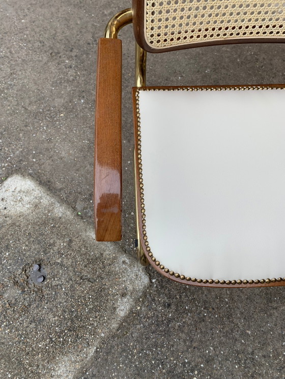 Marcel Breuer Cesca chairs Italy 1970 – Dining chairs, Wood, Chrome, Bauhaus (photo 5 of 10)