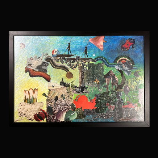 Very Large Surreal Composition by Alain Gaudet 1979