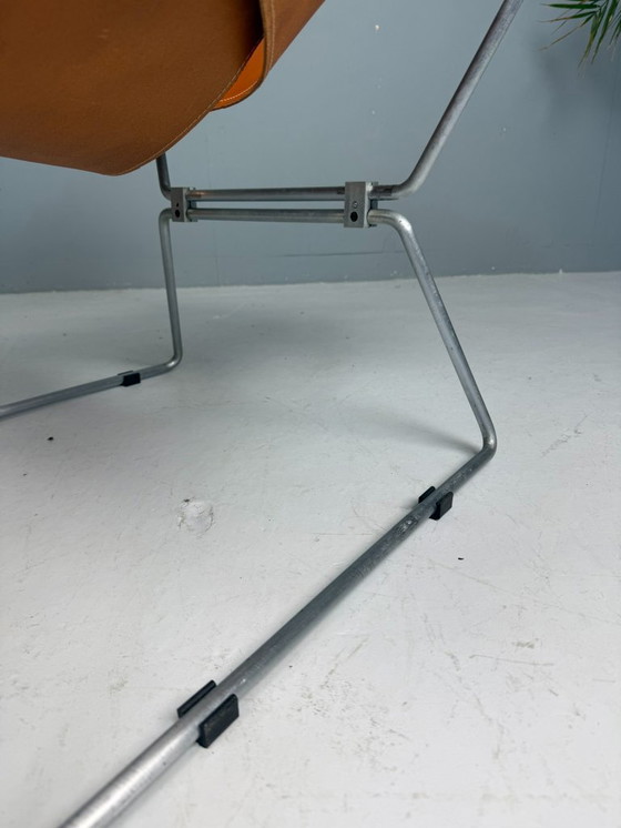 Image 1 of Pierre Paulin AP-14 cognac leather armchair for A. Polak, 1955