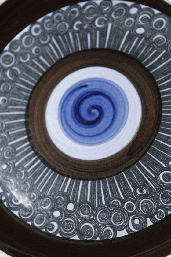 Image 1 of 5 „Amanda“-Teller, entworfen von Christina Campbell für Rörstrand, Schweden, 1970er Jahre