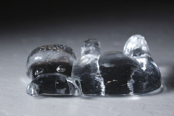 Bertil Vallien & Kosta Boda - Nilpferd Briefbeschwerer Figur Zoo Serie 1970er – Dekorative Objekte, Glass (photo 4 of 6)