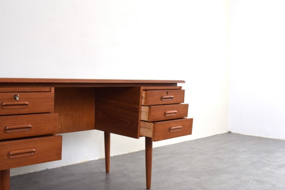 Image 1 of Mid-Century Danish Teak Executive Desk, 1960s.