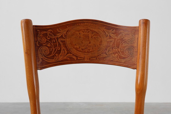 Image 1 of Art Deco Bugholzstuhl von J & J Kohn, Österreich ca. 1910