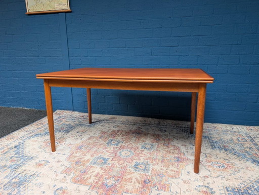Vintage Verlengbare Eettafel, Deens Design, Jaren 60