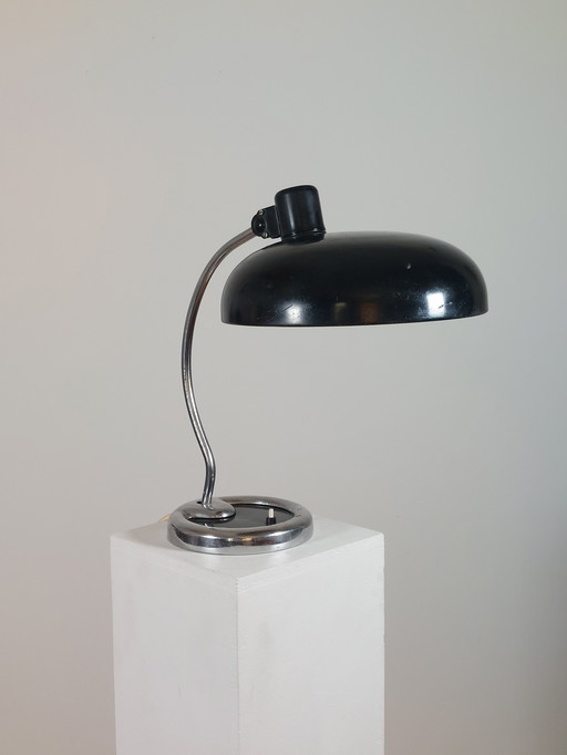 Rare black chrome-plated Bauhaus desk lamp Table lamp