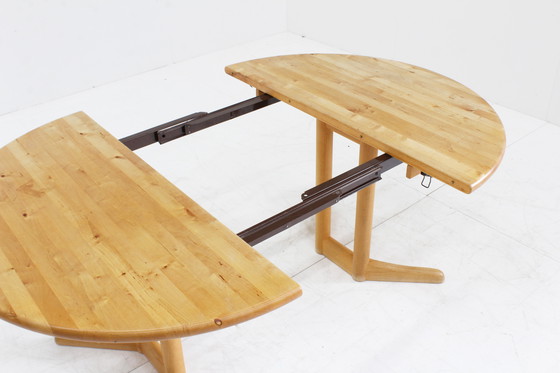 Image 1 of Table de salle à manger ronde extensible vintage danoise Vamdrup Stolefabrik