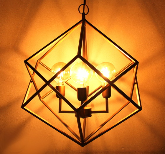 Image 1 of Moderne kroonluchter, 3 kaarslampen, 20e eeuw