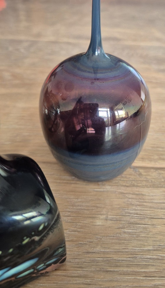 Cabinet Vases Lamp Glass Design Signed – Glass art (photo 5 of 13)