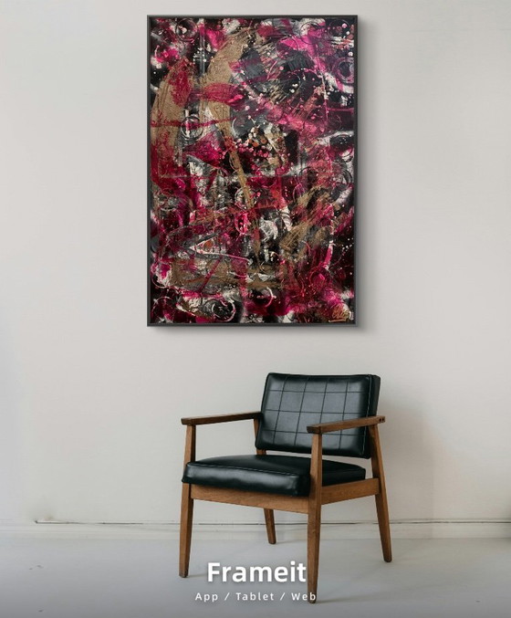 Image 1 of Walter Geraci - Abstracto rosa y dorado