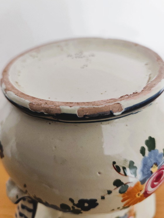 Antique Vase Made in Italy Polychrome Decoration – Ceramic (photo 10 of 10)