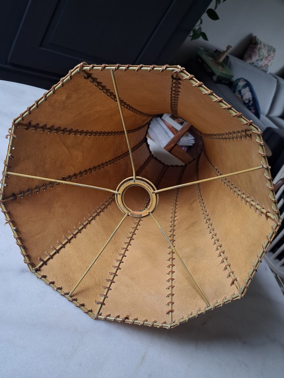 Image 1 of Set of 2 vintage XL Lampshade clock shape