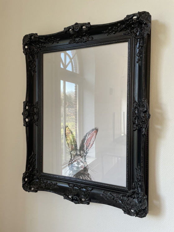 Image 1 of Poster of drawing in French frame