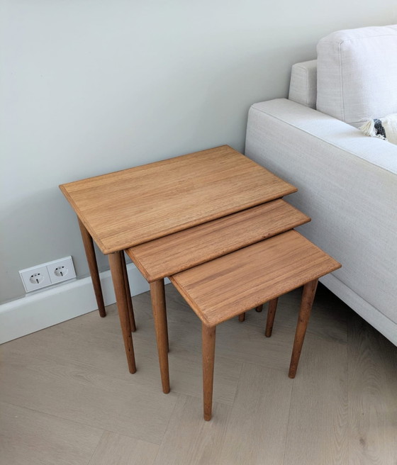 Image 1 of Vintage teak, Scandinavian nesting tables