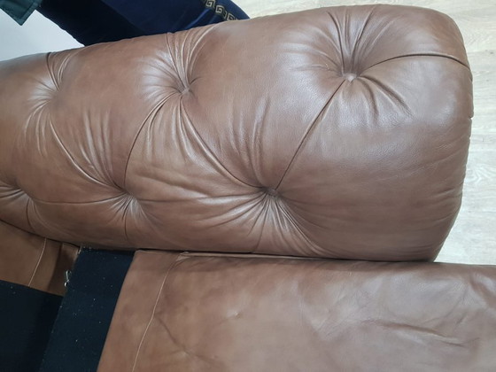 Divano Chesterfield stile Mid-Century in pelle – Sofà, Leather, Mid Century Modern (photo 18 of 22)