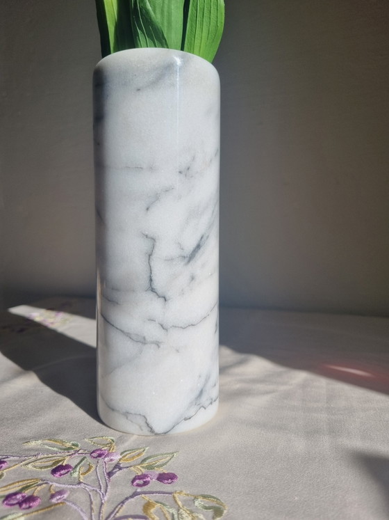 Image 1 of Large Carrara marble vase