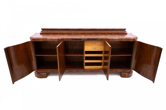 Image 1 of Large Art Deco chest of drawers from the 1940s, Poland.