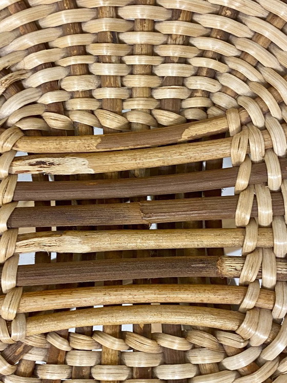 Image 1 of Rattan stool – Vintage 1970s