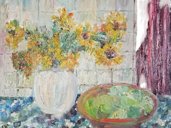 Image 1 of Petronella Humfeld - Nature morte - Impressionnisme moderne - Années 1960