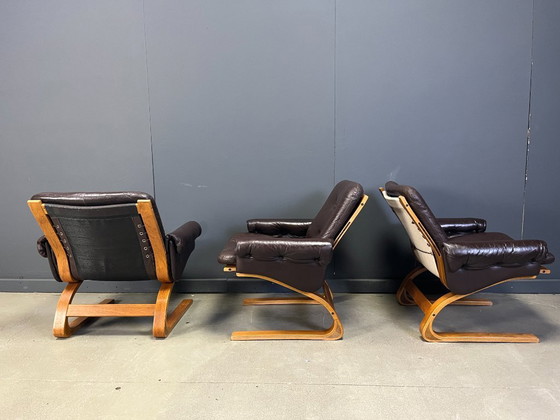 Image 1 of Fauteuils Kengu Elsa & Nordahl Solheim, lot de 3 - 1960 