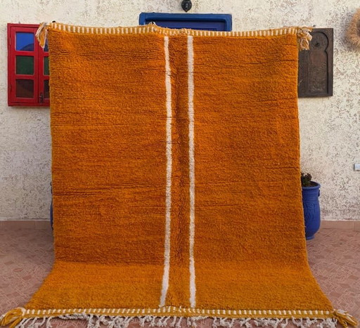 Handgemaakt traditioneel Beni Ouraine-tapijt – Alberto Bazzani, vloerkleden en tapijten, Wool