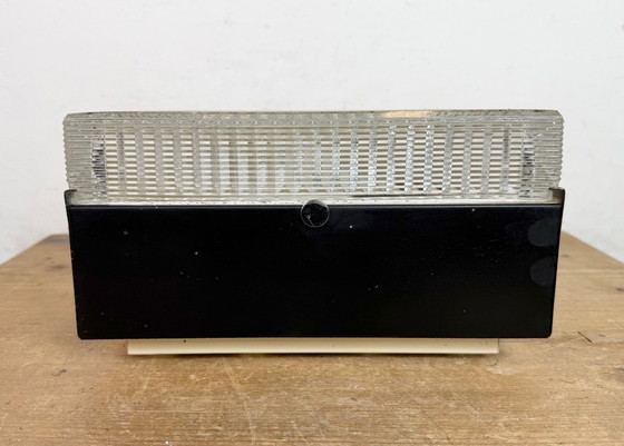 Image 1 of Applique ou plafonnier vintage en verre de Napako, années 1970