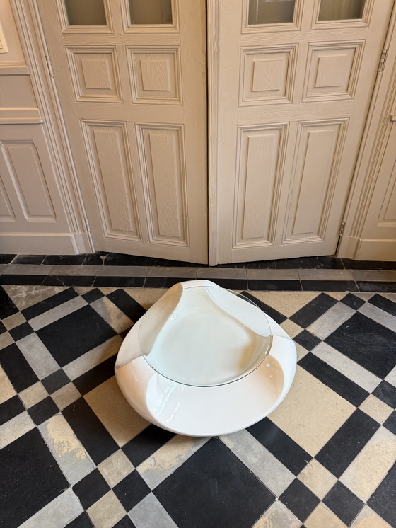 Image 1 of Salon tafel wit gelakt 70s