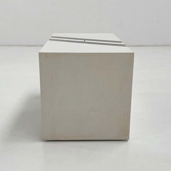 White Side Table & Rack by Marco Zanuso for Bilumen, 1970s – Plastic (photo 5 of 11)