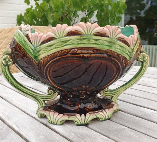 Antique Majolica Jardinière-Model 2054-Very nice condition