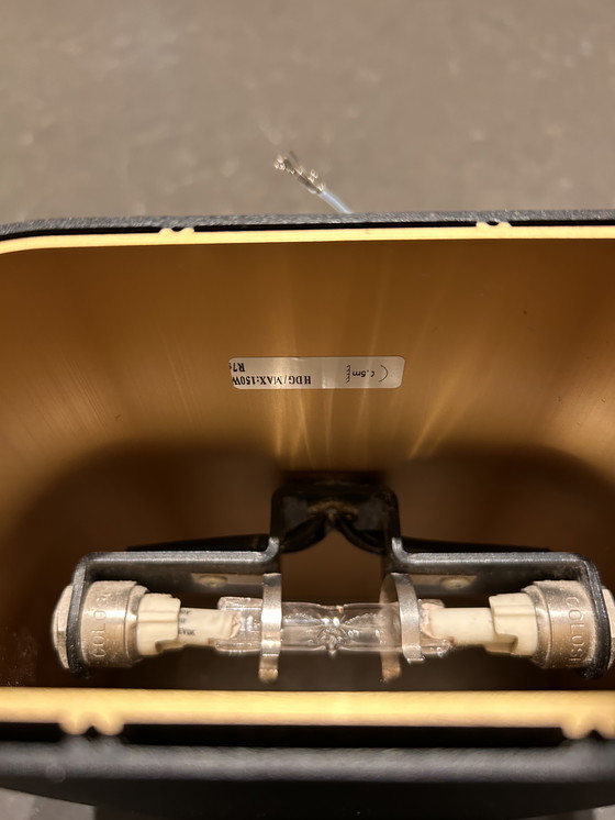 Image 1 of Lámpara de pared modular Deull Up/Down negra/dorada