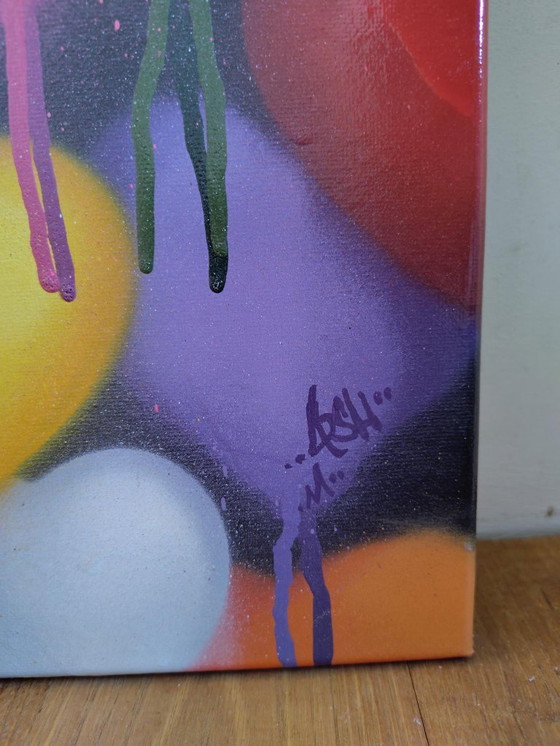 Image 1 of Spraypainting Gemälde "Le 3e Orgasme" von Arsh Mandrome 80x60cm