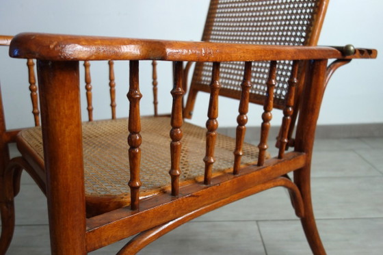 Poltrona relax regolabile Fischel circa 1900 – Poltrone relax, Vimini, Ottone (photo 14 of 19)