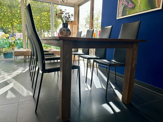 Sedie Zanotta Lialta con rivestimenti sfoderabili grafite, 8 pezzi – Set da pranzo, Aluminium, Polyester (photo 11 of 15)