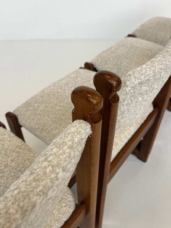 Lot de 4 chaises de salle à manger vintage en chêne – Scandinavian (photo 3 of 11)
