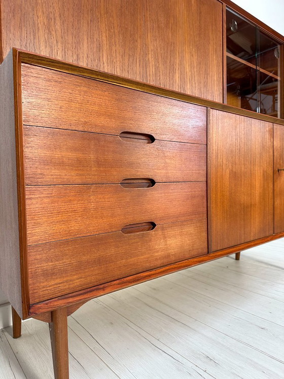 Image 1 of 1960s Teak Sideboard / Highboard ‘Vario 150’ by Rex Raab for Wilhelm Renz – Mid-Century Cabinet