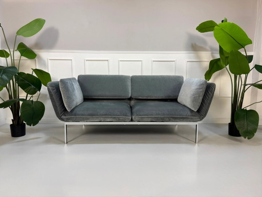Canapé Brühl Roro Medium Stoff Gris