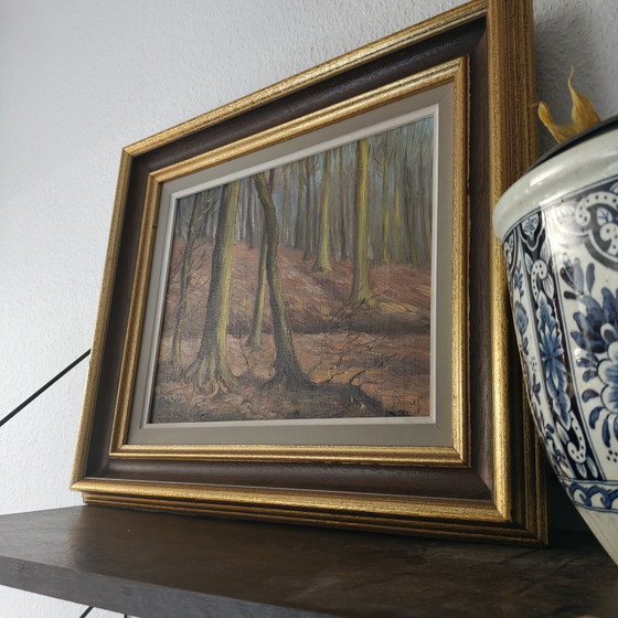 Image 1 of Daniele Pierot (1896–1981) | Nella foresta di Soignes | Pittura della foresta di Sonia
