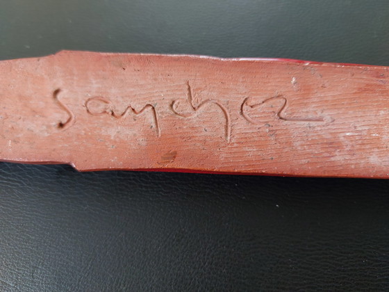 Image 1 of Sanchez Belgium ceramic vintage crucifix