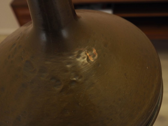 Deense messing hanglamp uit de jaren 60, mid-century modern stijl, met conische kap. – Hanglampen, Brass (photo 6 of 9)