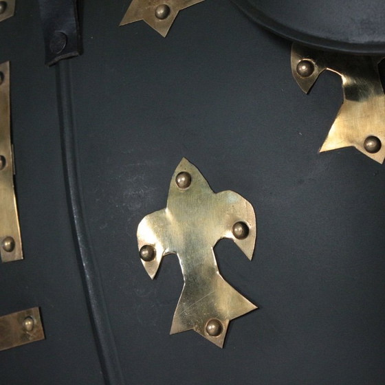 Image 1 of Knight Armour with Shield — Full-Size Replica — Display-Ready Medieval Statement Piece