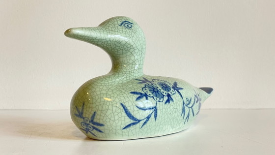 Image 1 of CANARD Céramique Bleu VINTAGE