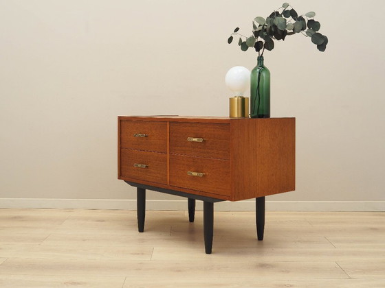 Image 1 of Teak chest of drawers, Danish design, 1970s, production: Denmark