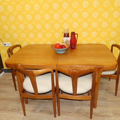 danish design 60er 70er Jahre Teak XXL Eßtisch 94x160/212/264 ausziehbar ULDUM MØBELFABRIK mid century vintage Extension Dining 