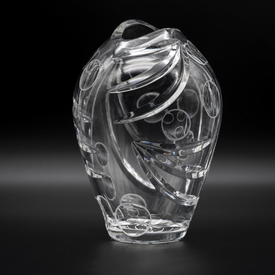 Image 1 of Erich Jachmann para WMF - Jarrón de cristal "Olive Cut", ca. 1960