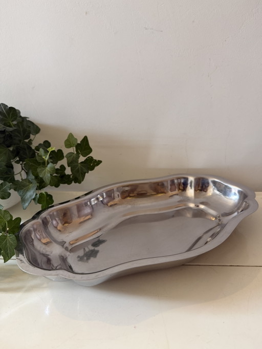 Chrome Vintage Serveerschaal – tafelaccessoires