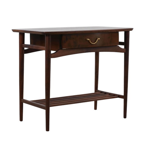 Table basse en noyer, design danois, années 1960, production : Danemark