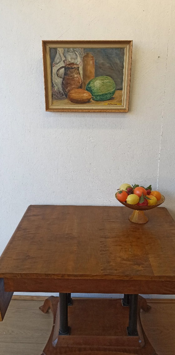 Image 1 of Old oil painting on board "Still Life".