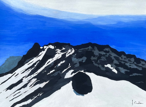 Gouache on 250g natural paper. Size 40x30cm.